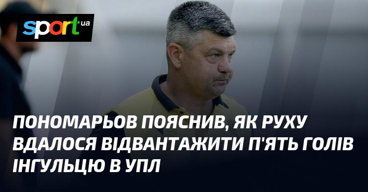 Пономарьов розповів, як Рух зміг забити п'ять м'ячів Інгульцю в матчі УПЛ